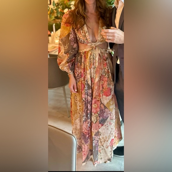 Zimmermann Floral Print Maxi Cut-Out Dress - Picture 5 of 5